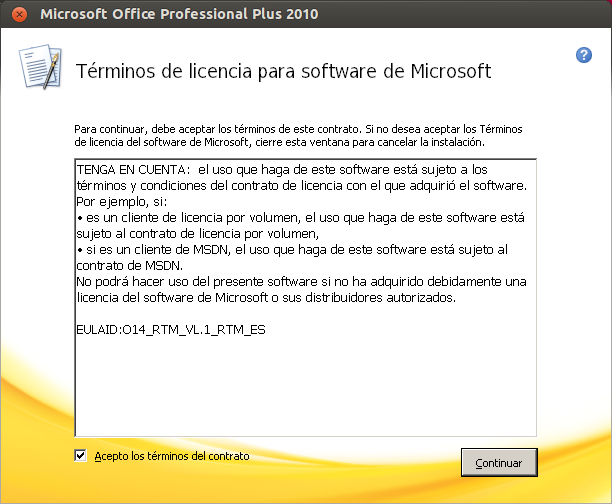 Instalar Microsoft Office 2010 en Ubuntu 13.04