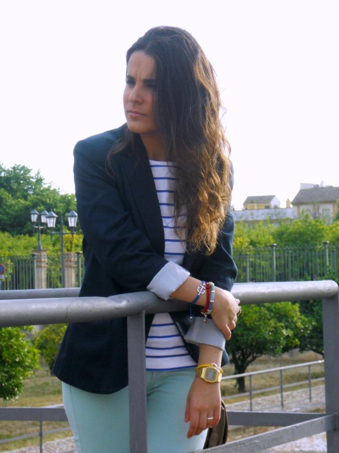 W.I.W: mint & navy W.I.W: mint & navy