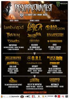 Distribución por días del Resurrection Fest 2013 Distribución por días del Resurrection Fest 2013