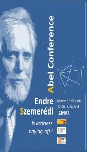 Conferencia Abel en el ICMAT: Endre Szemeredi