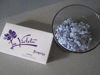 Panna Cotta de los caramelos de violetas
