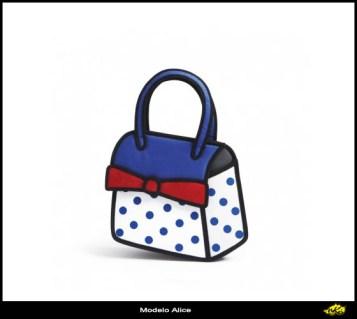 Alice Vive dentro de un cómic con los bolsos de JumpFromPaper