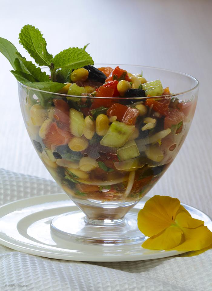 Ensalada con dos sojas Soy salad