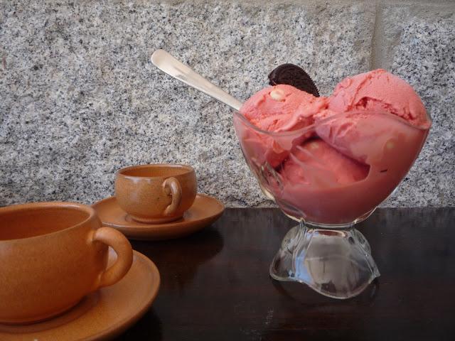 Helado de fresa