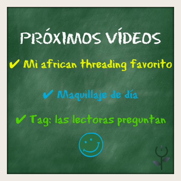 Los próximos tres vídeos en mi canal Resumen de los próximos vídeos