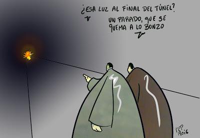 La luz, al final de túnel. La luz, al final de túnel.