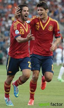 Isco y Morata, dos de los cracks de la selección española sub-21