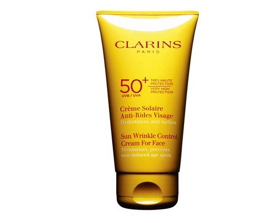 Solares de Clarins Crème Solaire Anti-Rides Visage