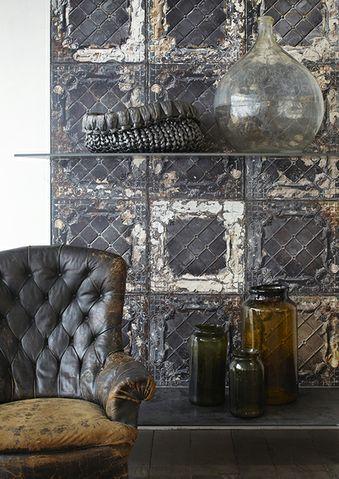 LOOK INDUSTRIAL CON PAPEL DE PARED / INDUSTRIAL LOOK WITH WALLPAPER