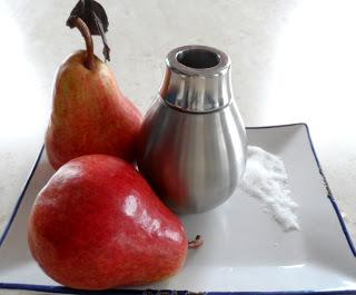 Peras: Bizcocho en un bote y Chips Peras: Bizcocho en un bote y Chips