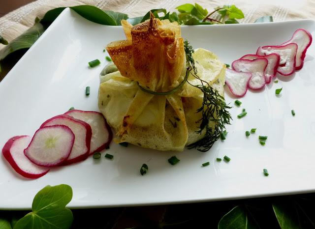 Bulgur especiado con Feta y Tomate Cherry en un Saco Bulgur especiado con Feta y Tomate Cherry en un Saco