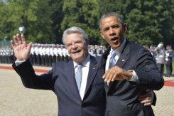 El presidente estadounidense, Barack Obama, y el alemán, Joachim Gauck, este 19 de junio de 2013. El presidente estadounidense, Barack Obama, y el alemán, Joachim Gauck, este 19 de junio de 2013.