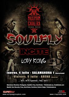 Soulfly añade una quinta fecha a su gira peninsular Soulfly añade una quinta fecha a su gira peninsular