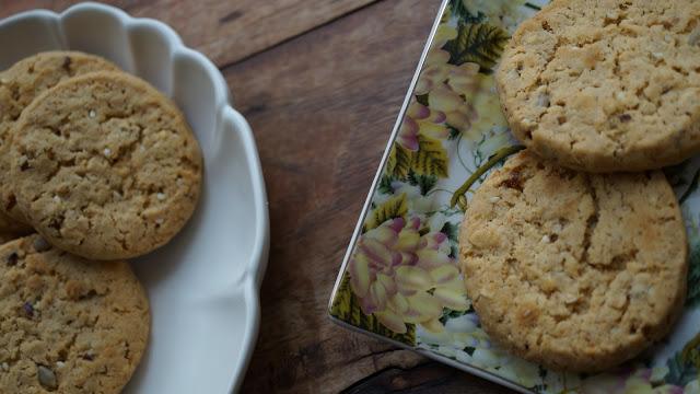 Galletas de granola y nueces.