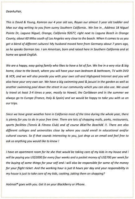 au pair estafa au pair estafa