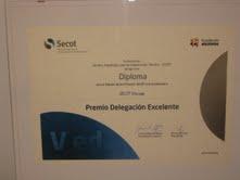 SECOT Bizkaia premiada en la V Edición de los Premios SECOT a la Excelencia