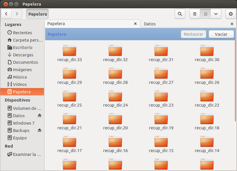 Vaciar la papelera desde la terminal en Ubuntu