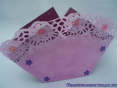 manualidades cajita regalo blondas