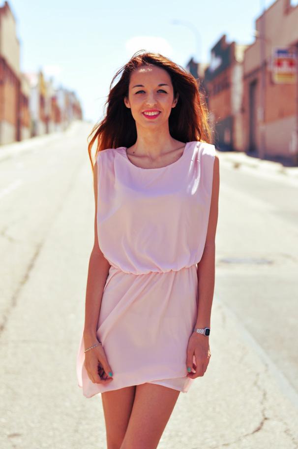 VESTIDO ROSA PASTEL