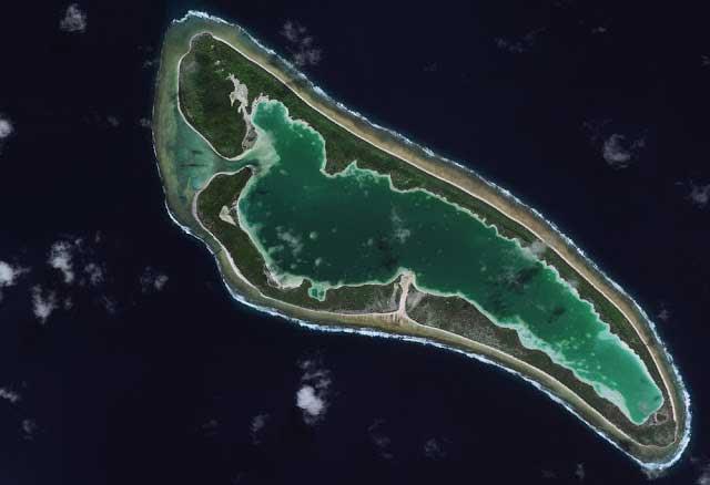 actual atolón de Nikumaroro lugar de desaparición de Amelia Earhart