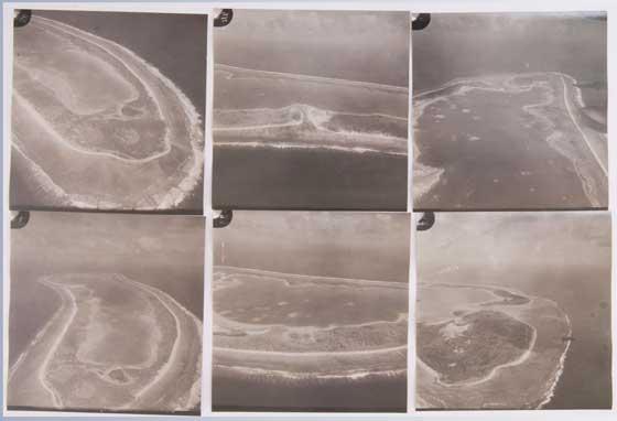 antiguas fotos de contacto del atolón de Nikumaroro, Amelia Earhart
