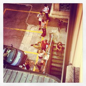 Modelos en Milán: cómo es su día a día Modelos esperando para casting