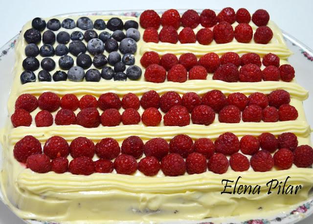 Tarta-bandera 4 de julio (July 4th Flag Cake) Tarta-bandera 4 de julio (July 4th Flag Cake)
