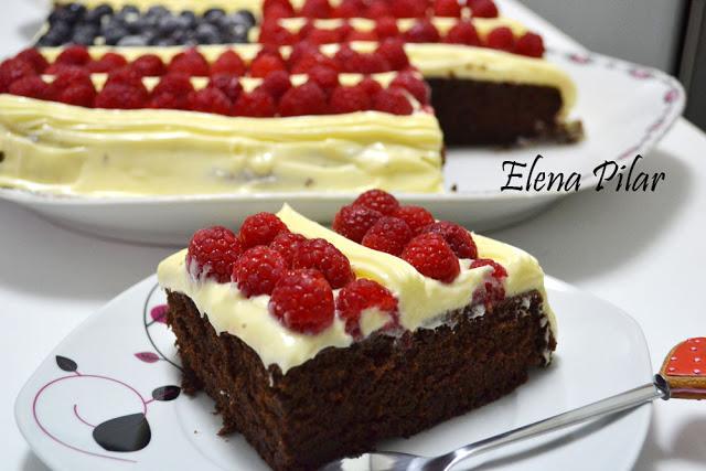 Tarta-bandera 4 de julio (July 4th Flag Cake) Tarta-bandera 4 de julio (July 4th Flag Cake)