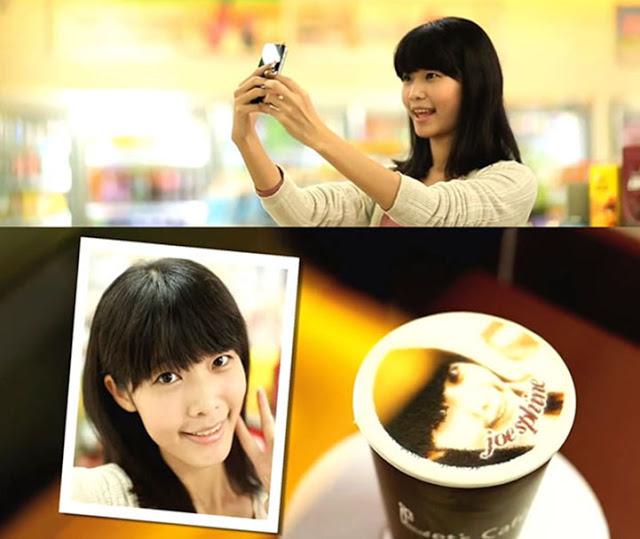 Marketing experiencial: una máquina que imprime tu cara en el café!