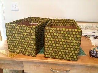 Cómo forrar unas cajas para almacenaje Cómo forrar unas cajas para almacenaje