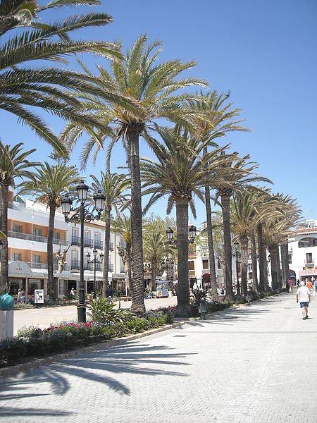 Litoral del Palmeral en Nerja.