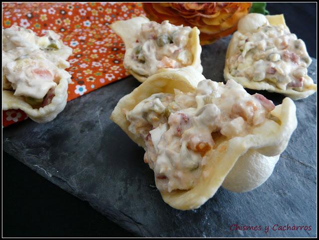 Palomas de Ensaladilla a mi manera Palomas de Ensaladilla a mi manera