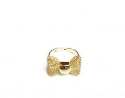 Joyas Mucurundu Anillo Ribbon Dorado