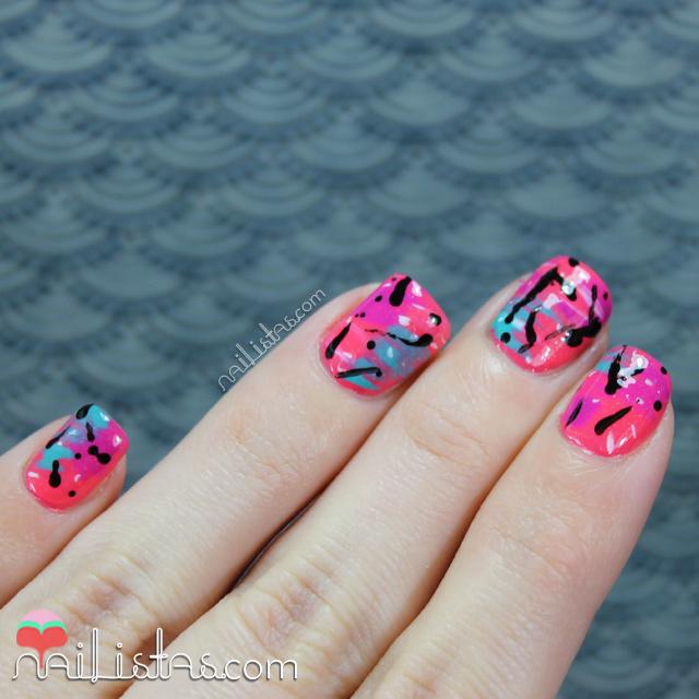 Uñas decoradas con estampado fácil Uñas decoradas con estampado fácil
