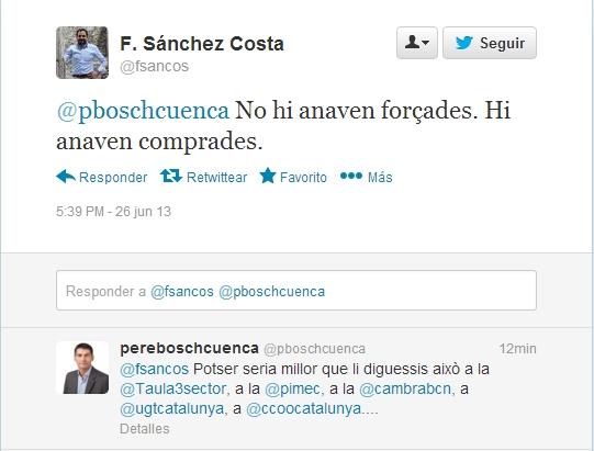 100 blogoerrores: Error 30, diputados que creen que twitter es un bar privado sanchez-costa