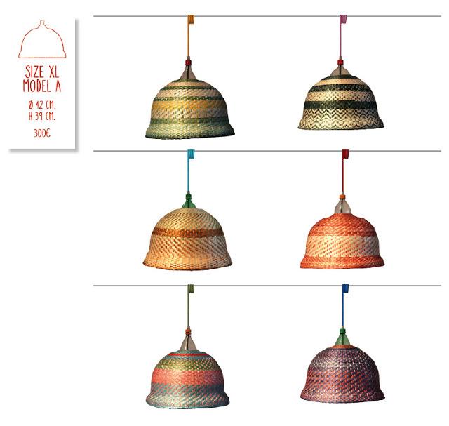 PET LAMP, coloridas lámparas artesanales.