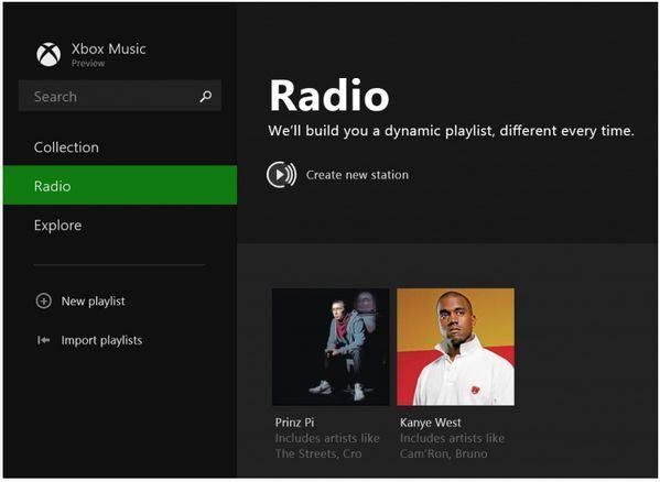 Aplicación de Xbox Music para Windows 8.1 incluye un servicio de radio gratis, tipo Pandora xbox-music-windows-8-1