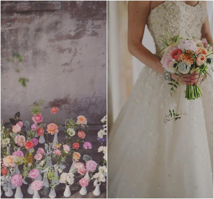 bodas + vintage: iluminando la iglesia...