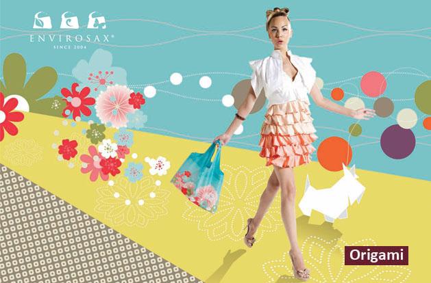 Humor Ecológico y Bolsas de Plástico. El EcoGlamour de Envirosax 07 Origami Humor Ecológico y Bolsas de Plástico. El EcoGlamour de Envirosax