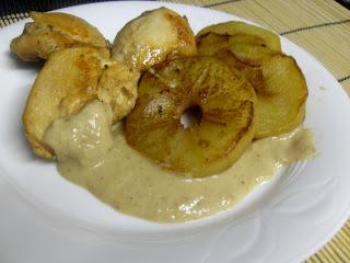 Cazuela de pollo a la sidra Cazuela de pollo a la sidra