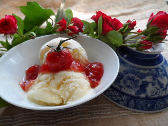 Helado de 3 Quesos y Tomates a la Vainilla Helado de 3 Quesos y Tomates a la Vainilla