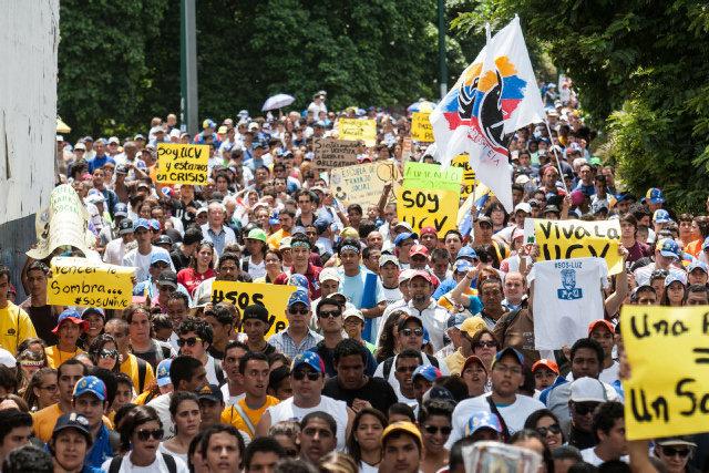 Marchas estudiantiles en Venezuela