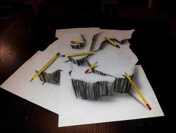 Alucinantes dibujos anamórficos de Ramon Bruin – JJK Airbrush jjk-airbrush-pencils