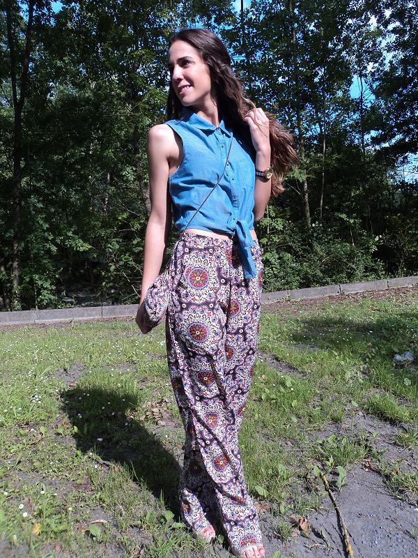 Pijama pants, comfy look pijama jeans blog