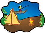 La familia se va de vacaciones Vacaciones con niños en un Camping