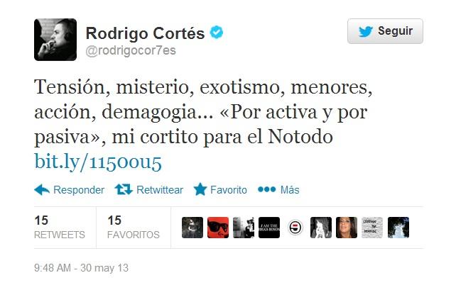 Cortes_Frikarte ‘Por activa y por pasiva’, lo nuevo de Rodrigo Cortés