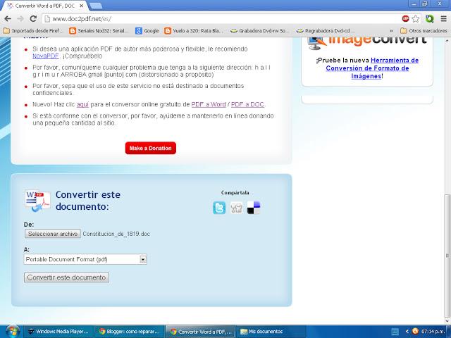 Pasar de word a pdf Pasar de word a pdf