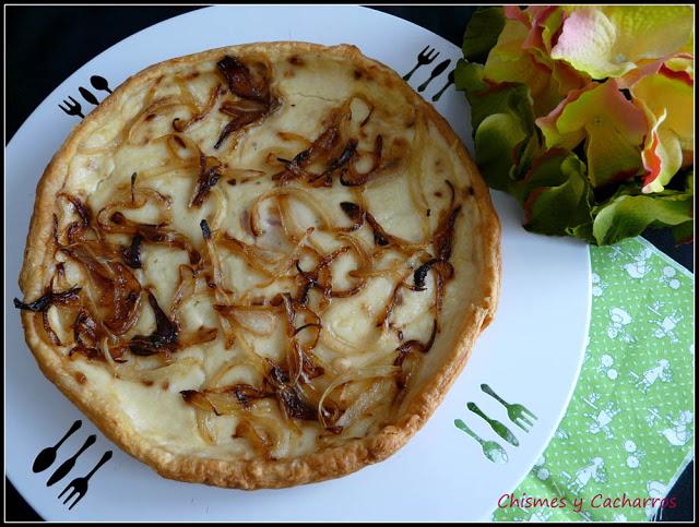 Tarta de jamón y queso con bechamel Tarta de jamón y queso con bechamel