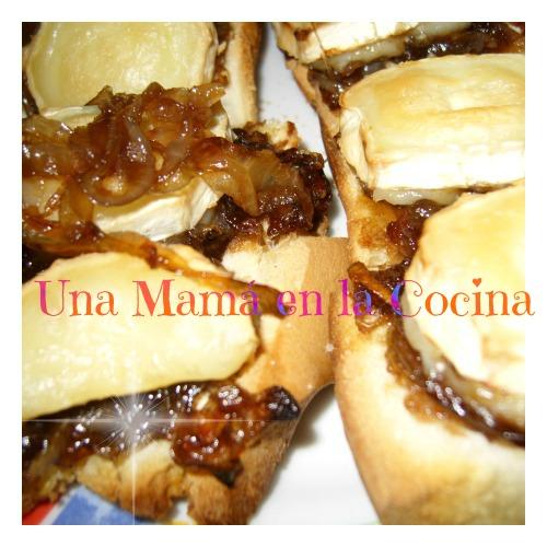 Tostas de Rulo de Cabra con Cebolla Caramelizada y Vinagre de Módena. ¿Qué quieres ser de mayor?