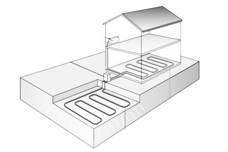 Colectores térmicos superficiales enterrados captacion horizontal